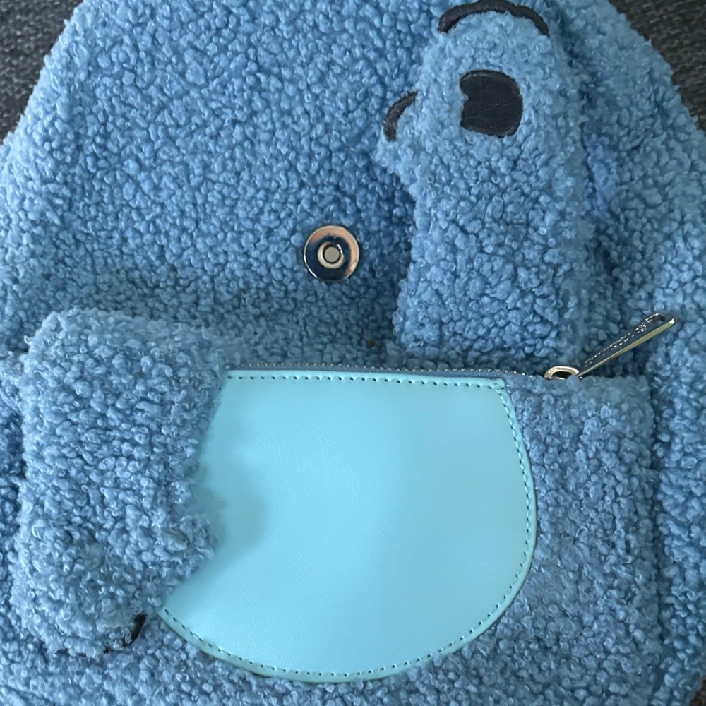 Blue stitch Backpack and wallet - Picture 5 of 11